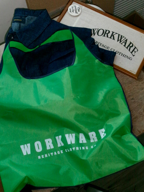 mrs.workware accessories GREEN / NAVY / ONE SIZE UTILITY NYLON TOTE