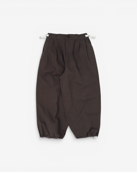 WORKWARE pants BROWN / SMALL (W28" - W32") WASHED COTTON TWILL SURPLUS PANTS #728