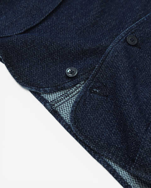 WORKWARE jackets WASHED DENIM HUNTING VEST #733