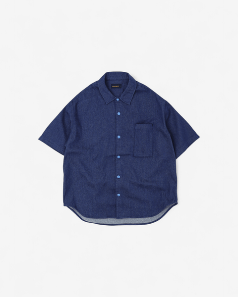 WORKWARE shirt DENIM / MEDIUM WASHED DENIM SS SHIRT #746