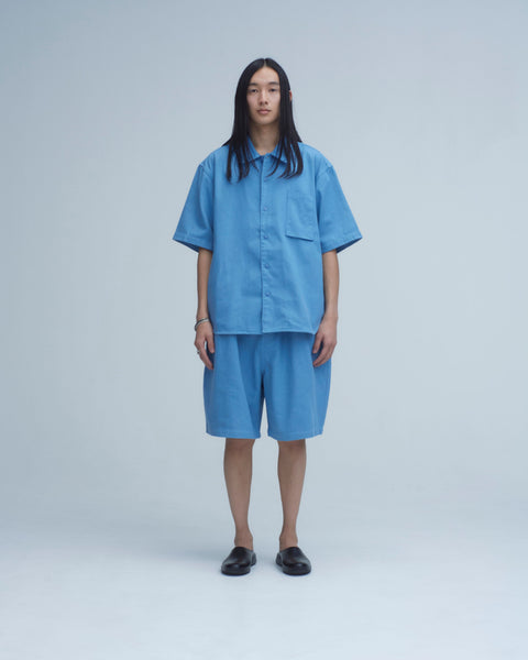 WORKWARE shirt WASHED DENIM SS SHIRT #746