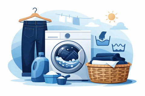 How to Wash Indigo Denim Properly