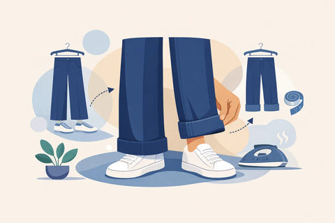 How to Cuff Wide Trousers Without Losing Shape