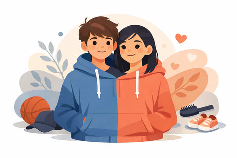 Why a Boy & Girl Share One Garment So Well