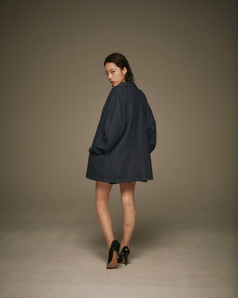 WASHED DENIM BLAZER #761