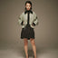 MRS.WORKWARE SUEDE BALLOON MINI SKIRT #754
