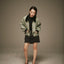 MRS.WORKWARE SUEDE BALLOON MINI SKIRT #754