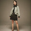 MRS.WORKWARE SUEDE BALLOON MINI SKIRT #754