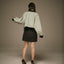 MRS.WORKWARE SUEDE BALLOON MINI SKIRT #754