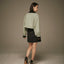 MRS.WORKWARE SUEDE BALLOON MINI SKIRT #754