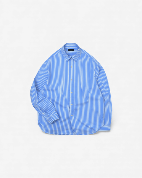 WORKWARE shirt STRIPE / MEDIUM COTTON POCKET SHIRT #638