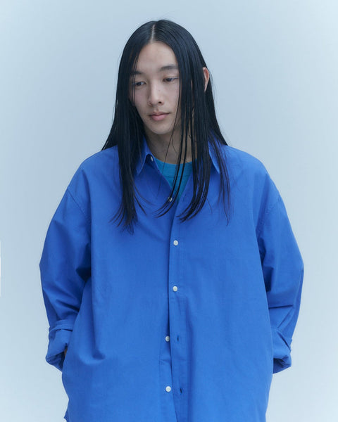 WORKWARE shirt FRENCH BLUE / MEDIUM COTTON POCKET SHIRT #638