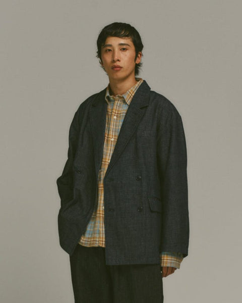 WORKWARE jackets DENIM / MEDIUM DOUBLE BREAST JACKET #725