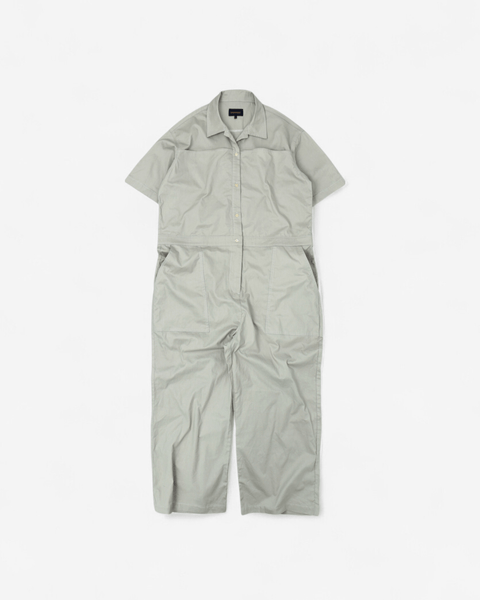 WORKWARE pants LIGHT GREY / SMALL FINE COTTON JUMPSUIT #699