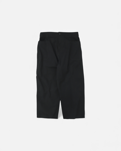 WORKWARE pants BLACK / SMALL (W28" - W32") HERRINGBONE UTILITY PANTS #707