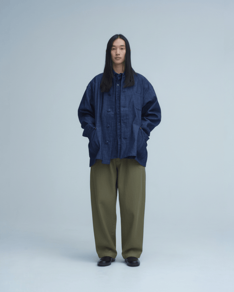 WORKWARE pants GREEN / SMALL (W28" - W32") HERRINGBONE UTILITY PANTS #707