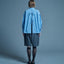 mrs.workware shirt MRS.WORKWARE BAND COLLAR SPLIT-BACK SHIRT #713