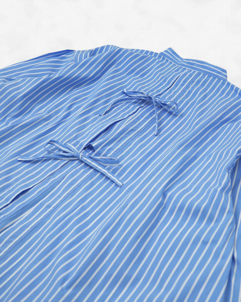 mrs.workware shirt MRS.WORKWARE BAND COLLAR SPLIT-BACK SHIRT #713