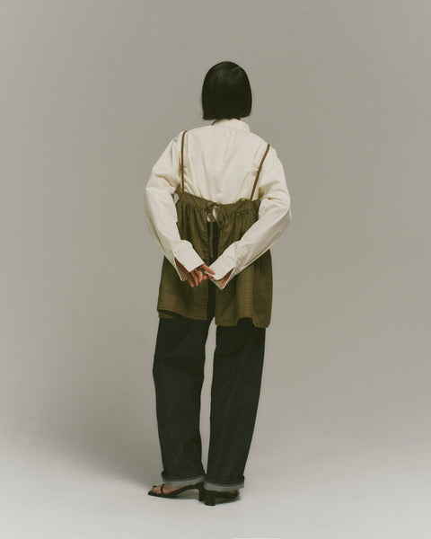 mrs.workware tops MRS.WORKWARE BOWTIE SHIRT #743