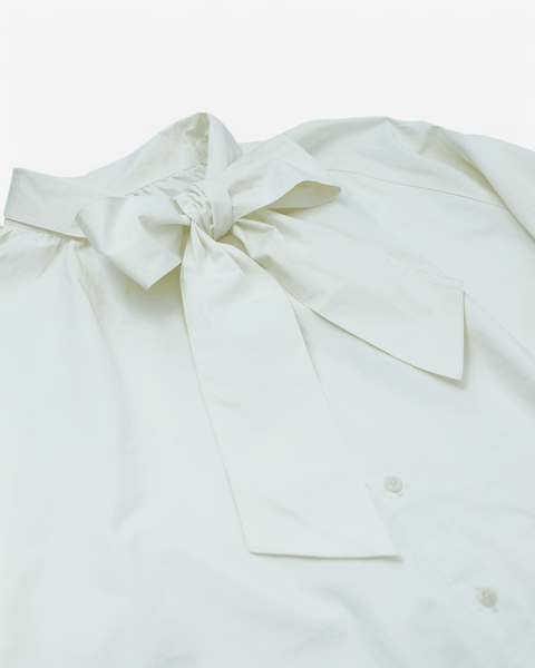 mrs.workware tops MRS.WORKWARE BOWTIE SHIRT #743
