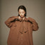 mrs.workware tops BROWN / ONE SIZE MRS.WORKWARE BOWTIE SHIRT #743