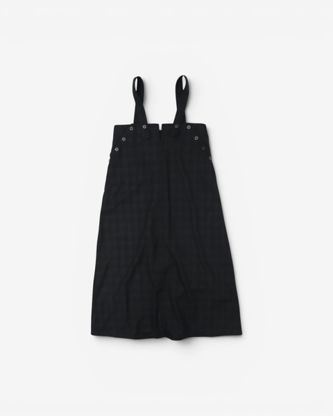 mrs.workware one-pieces BLACK CHECKS / ONE SIZE MRS.WORKWARE CHECKS UNIFORM DRESS #393