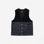 mrs.workware jackets BLACK / ONE SIZE MRS.WORKWARE CONTRAST TRUCKER VEST #724