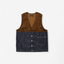 mrs.workware jackets MRS.WORKWARE CONTRAST TRUCKER VEST #724
