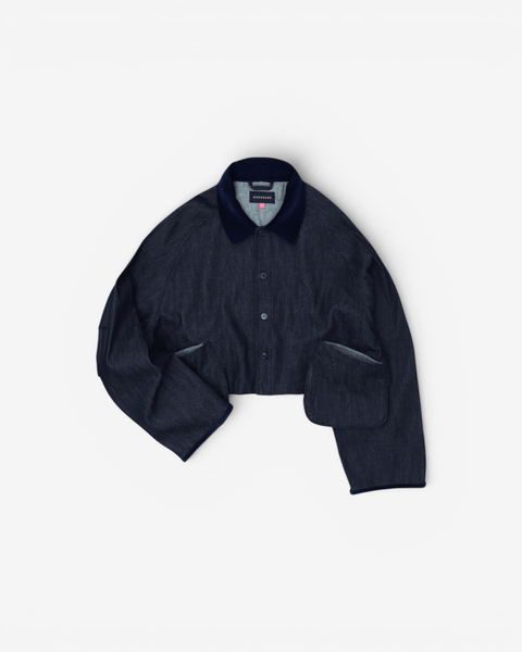 mrs.workware jackets DENIM / ONE SIZE MRS.WORKWARE CROPPED BLOUSON #759