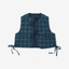 mrs.workware jackets NAVY/CHECKS / ONE SIZE MRS.WORKWARE REVERSIBLE LINER SHORT VEST #612