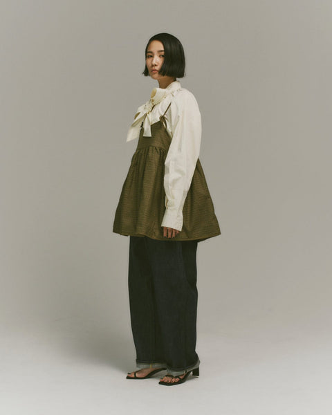 mrs.workware tops BROWN/HOUNDSTOOTH / ONE SIZE MRS.WORKWARE REVERSIBLE LINER TANK VEST #690