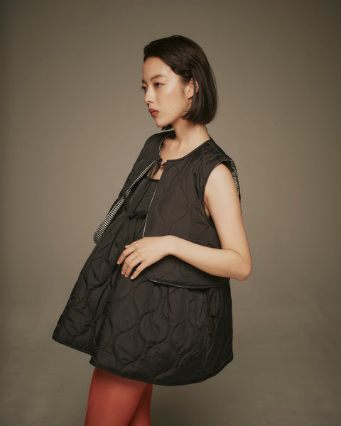mrs.workware tops MRS.WORKWARE REVERSIBLE LINER VEST #690