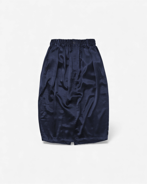 mrs.workware skirts NAVY / ONE SIZE MRS.WORKWARE SATIN BALLOON SKIRT #575