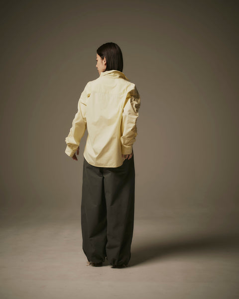 mrs.workware shirt MRS.WORKWARE SHIRRED SLEEVE SHIRT #751