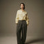 mrs.workware shirt MRS.WORKWARE SHIRRED SLEEVE SHIRT #751