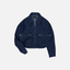 mrs.workware shirt DENIM / ONE SIZE MRS.WORKWARE SLUB DENIM CROPPED SHIRT #686