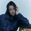 mrs.workware shirt DENIM / ONE SIZE MRS.WORKWARE SLUB DENIM CROPPED SHIRT #686