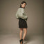 mrs.workware skirts MRS.WORKWARE SUEDE BALLOON MINI SKIRT #754