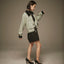 mrs.workware skirts BLACK / ONE SIZE MRS.WORKWARE SUEDE BALLOON MINI SKIRT #754