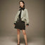 mrs.workware skirts MRS.WORKWARE SUEDE BALLOON MINI SKIRT #754
