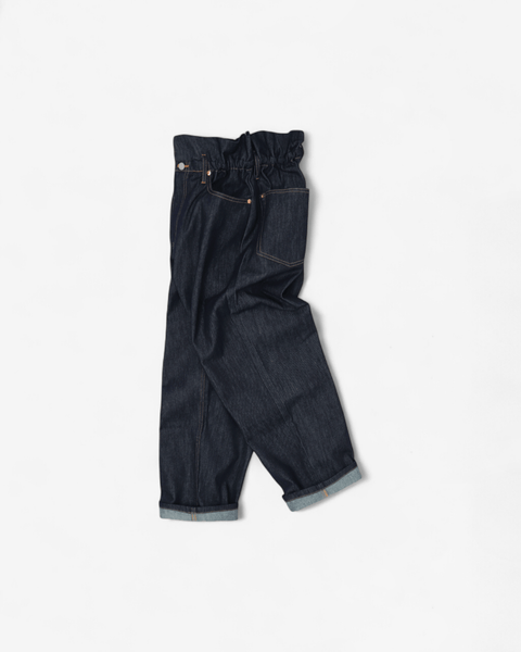 mrs.workware pants DENIM / ONE SIZE MRS.WORKWARE TUCK DENIM JEANS #732
