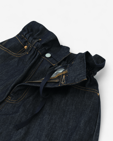 mrs.workware pants DENIM / ONE SIZE MRS.WORKWARE TUCK DENIM JEANS #732