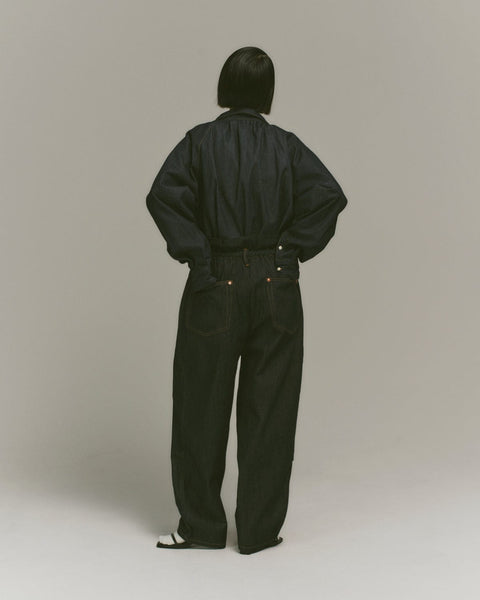 mrs.workware pants DENIM / ONE SIZE MRS.WORKWARE TUCK DENIM JEANS #732