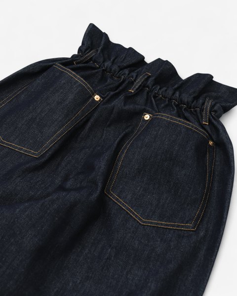 mrs.workware pants DENIM / ONE SIZE MRS.WORKWARE TUCK DENIM JEANS #732