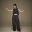 mrs.workware tops DENIM / ONE SIZE MRS.WORKWARE WASHED DENIM SHORT VEST #665