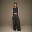 mrs.workware tops DENIM / ONE SIZE MRS.WORKWARE WASHED DENIM SHORT VEST #665