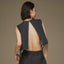 mrs.workware tops DENIM / ONE SIZE MRS.WORKWARE WASHED DENIM SHORT VEST #665