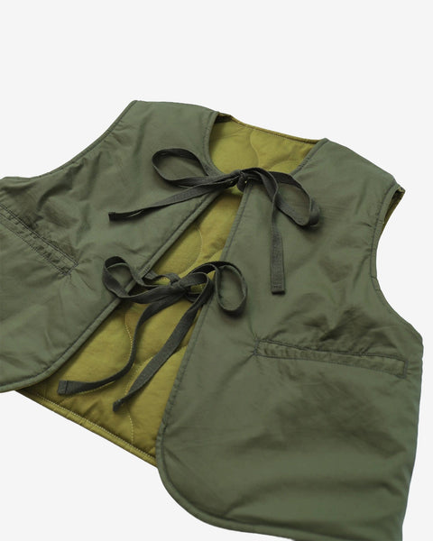 WORKWARE HC CO jackets GREEN / ONE SIZE (ONLINE PRE-LAUNCH) MRS.WORKWARE REVERSIBLE LINER SHORT VEST #612