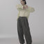 MRS.WORKWARE SHIRRED SLEEVE SHIRT #751