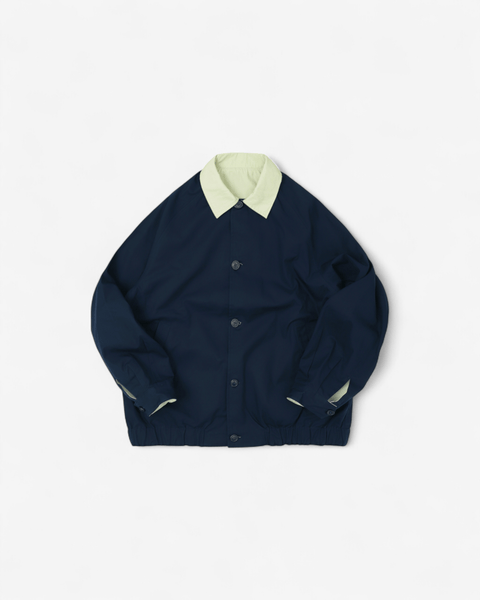 WORKWARE jackets NAVY / IVORY / MEDIUM REVERSIBLE DOUBLE COLLAR JACKET #736